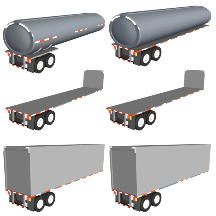 DOT Tape on a Truck Renders