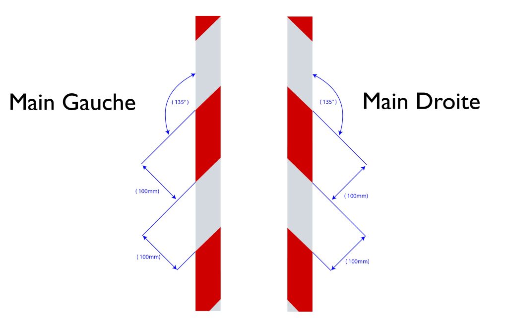 H6604 High Intensity Reflective Tape RH LH Dimensions FR-01