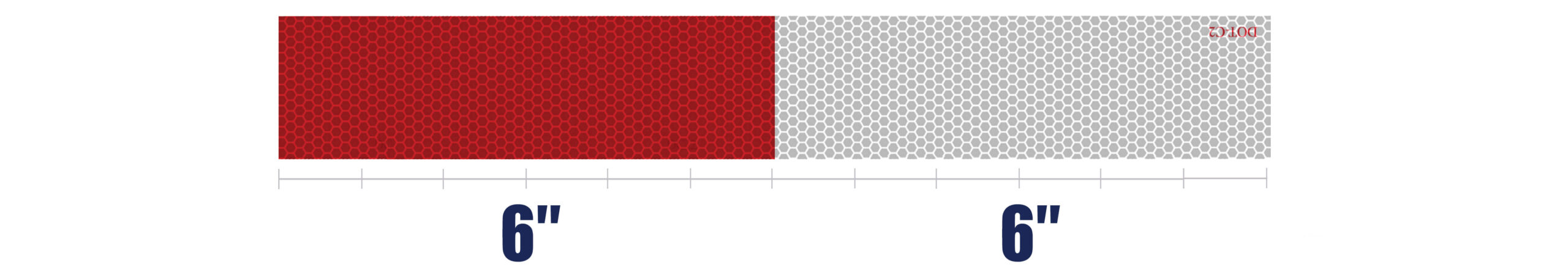 H6602 DOT Tape 6 6 Red White Design Web
