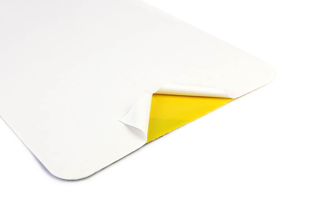 Black and Yellow Hazard Anti Slip Tread with Back Slit in Liner
