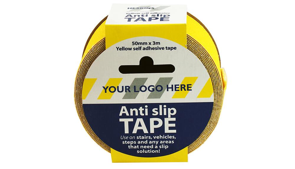 Heskins Branded Packaging for Tape Roll of Safety-Grip Non Slip Tape
