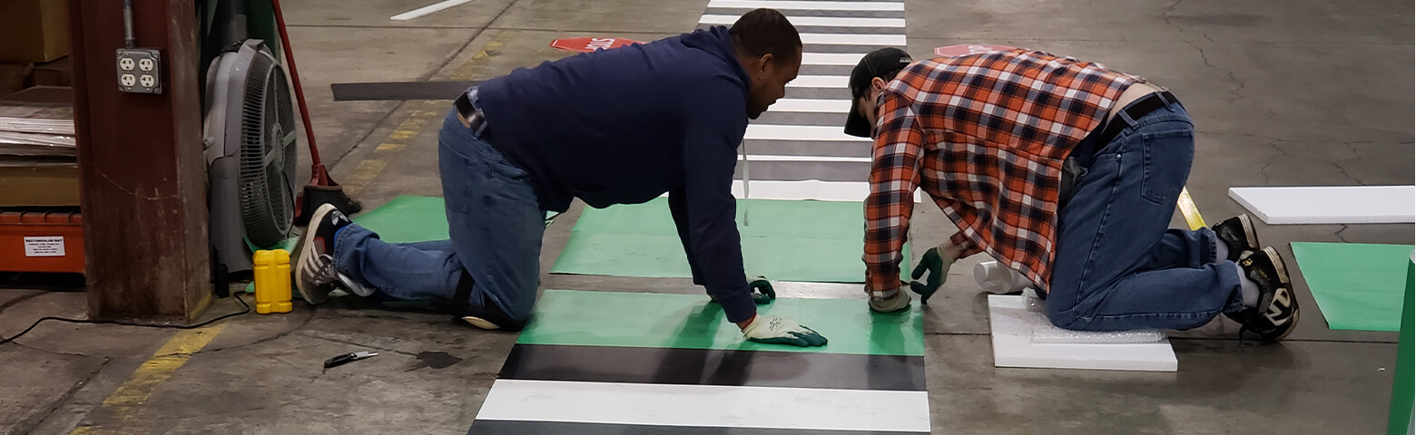 Health and Safety Floor Tape following ISO Standards