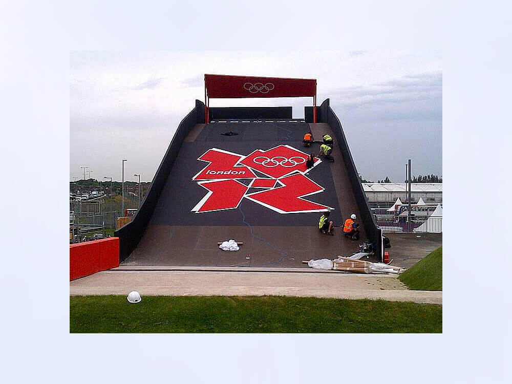 Heskins Anti-Slip Tape Used at the London 2012 Olympics! Tape on BMX track