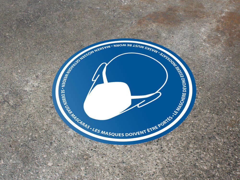 New COVID-19 and Social Distancing Floor Signs Added
