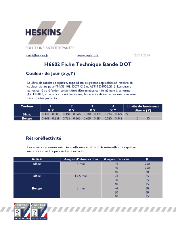 H6602 Fiche Technique Bande DOT.pdf
